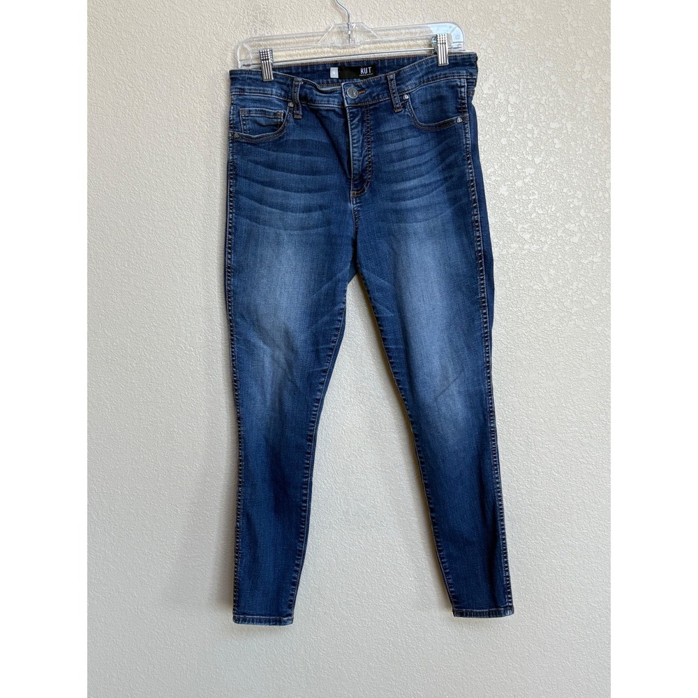 Kut From The Kloth Classic High-Rise Blue Women’s Skinny Ankle Jeans - Picture 2 of 9